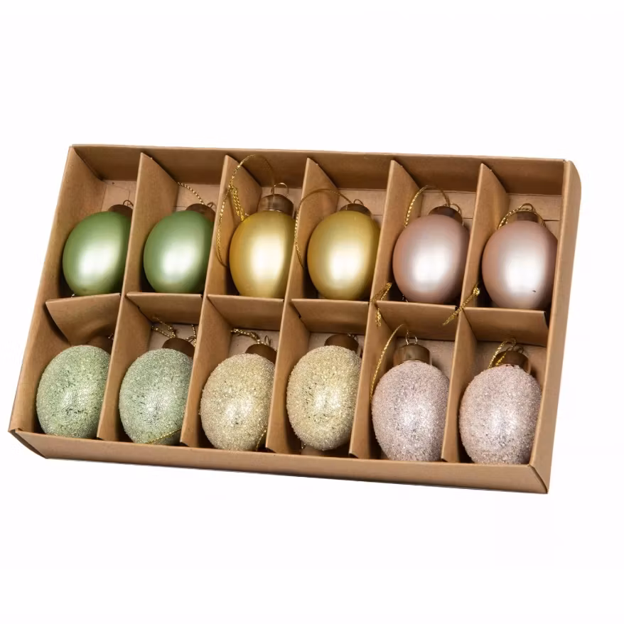 Ägg Glas Häng Pastell Mix