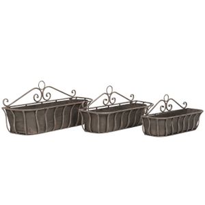 Blomlåda Med Insatts Metall 3pk