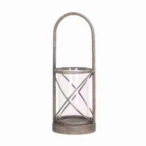 Ljuslykta Sofi Grön Metall Stor