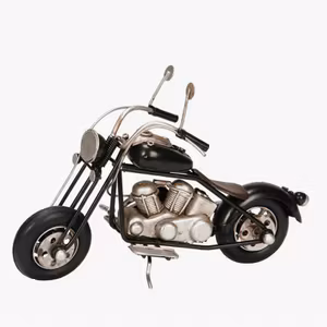 Motorcykel Svart Metall