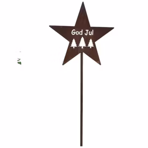 God Jul stjärna på stav