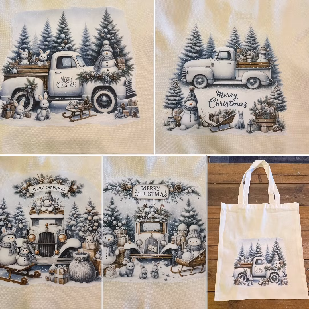 Canvas väska cream mellan