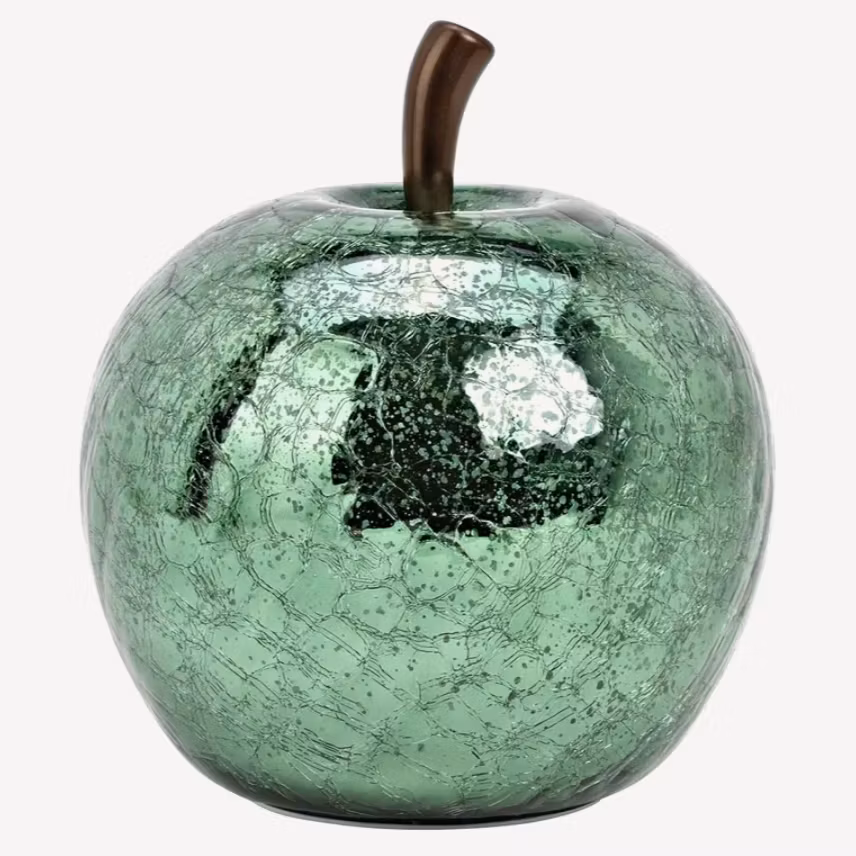 Glasäpple med Led 3 storlekar