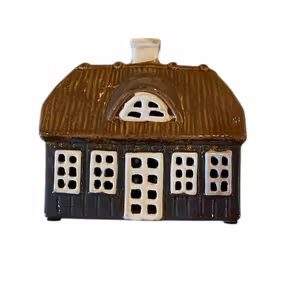 Keramik hus Duvblå
