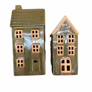 Keramik hus Dovgrön 2 St