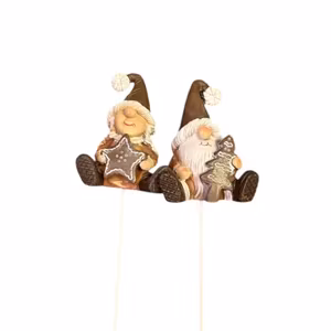 Pepparkakstomte/stick 2st