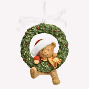 Nalle i julkrans hänge