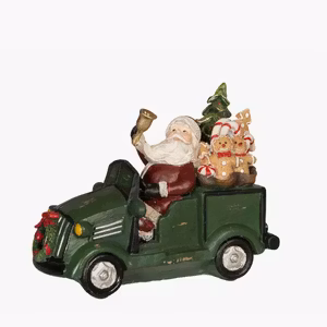 Dekoration Tomte i Bil