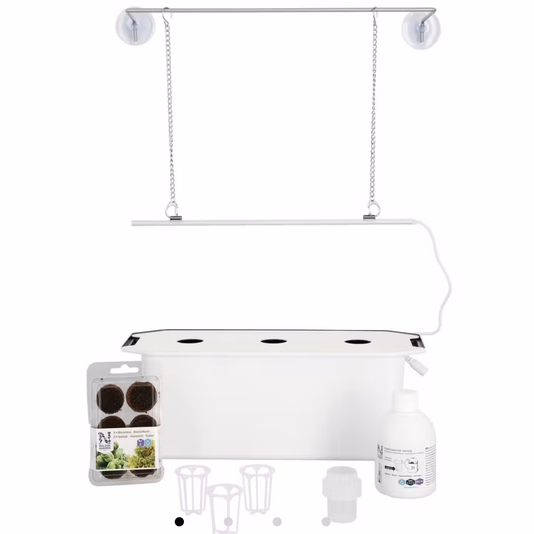 Hydroponiskt odlingskit Harvy 3, 3 delar