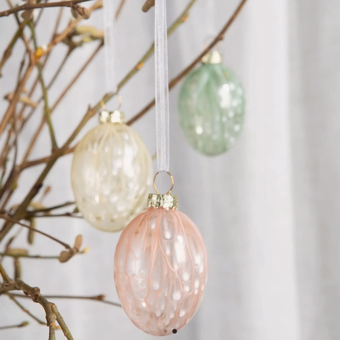 Hänge Ägg Målade Mix 6pk