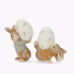 Dekoration Kaniner med Ägg Mix