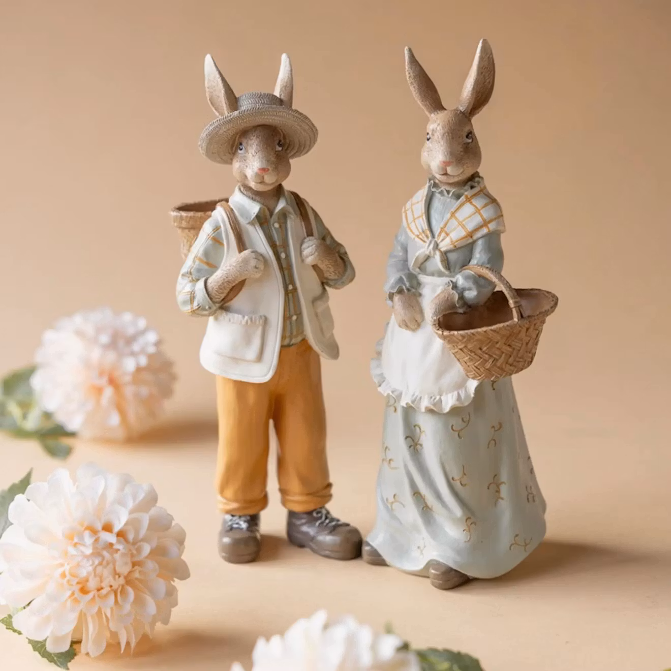 Dekoration Kaninpar Utflykt Mix 1par