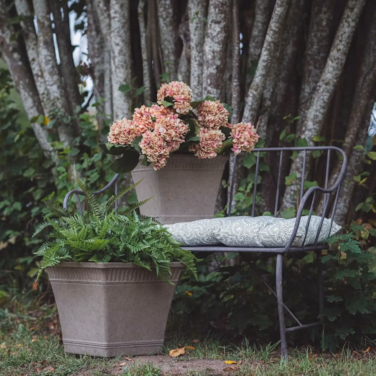 Kruka Utomhus Marsala Shade Sett om 2