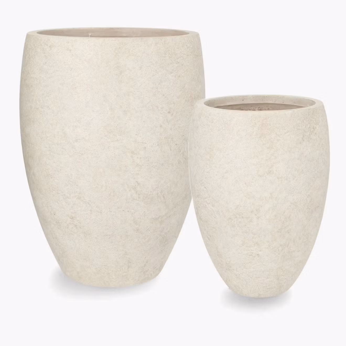 Kruka Utomhus Carrara Marble Sett om 2