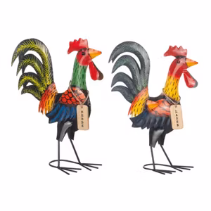 Tuppen Hebbe och Lasse i hamrad plåt