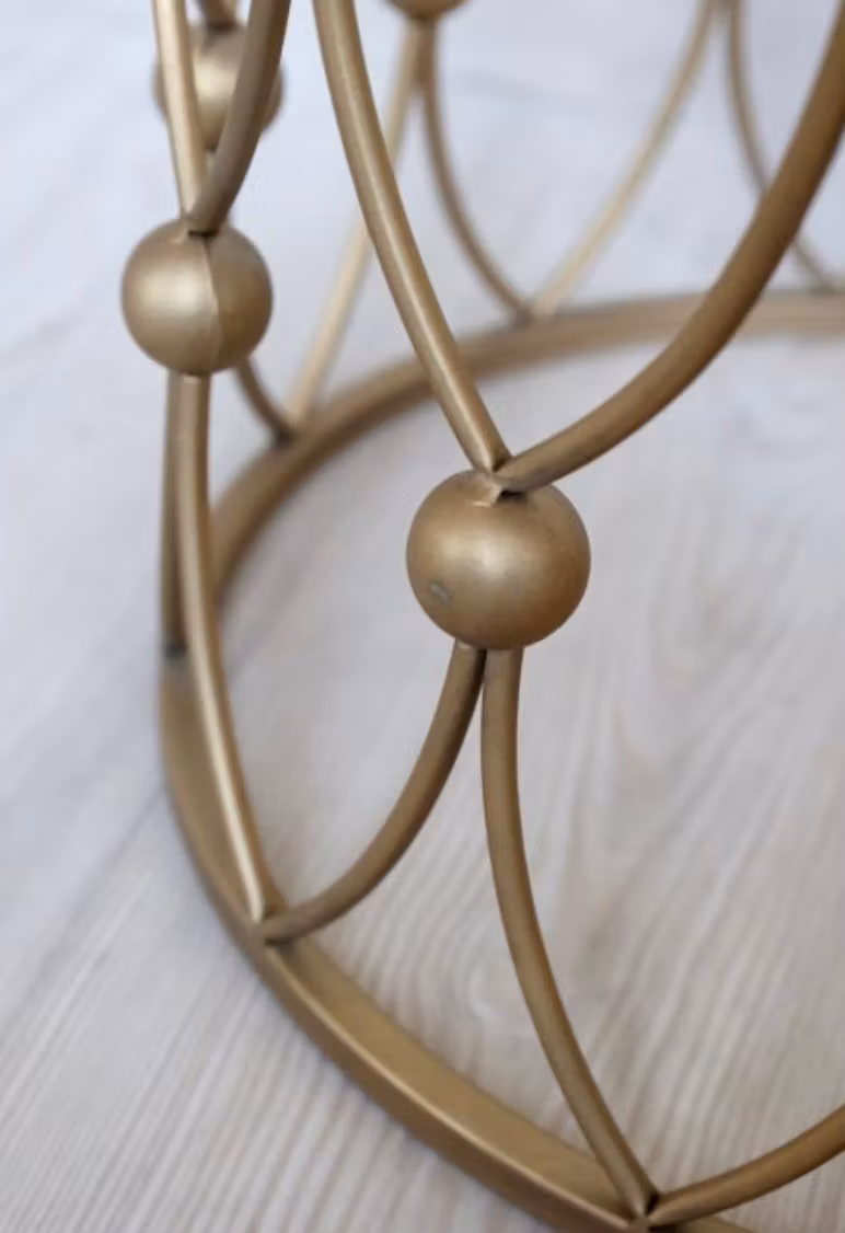 Sidebord m. glasskiva