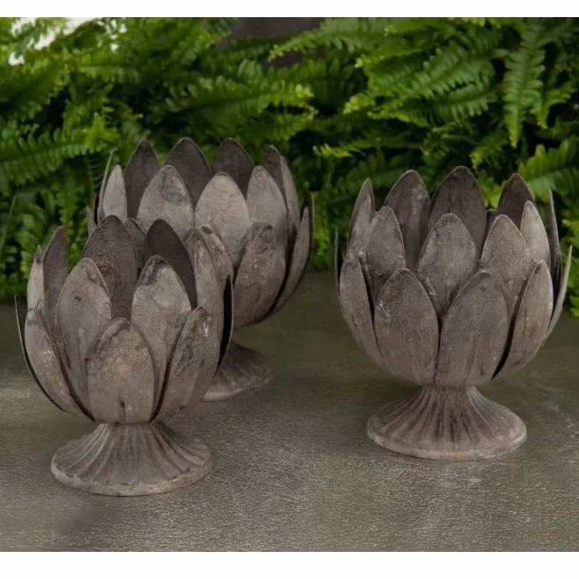 Ljuslykta Blom Metall M 50%