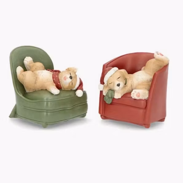 Dekoration Hund Fåtölj Mix 2pk