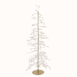 Julgran m. prismor och guldtråd