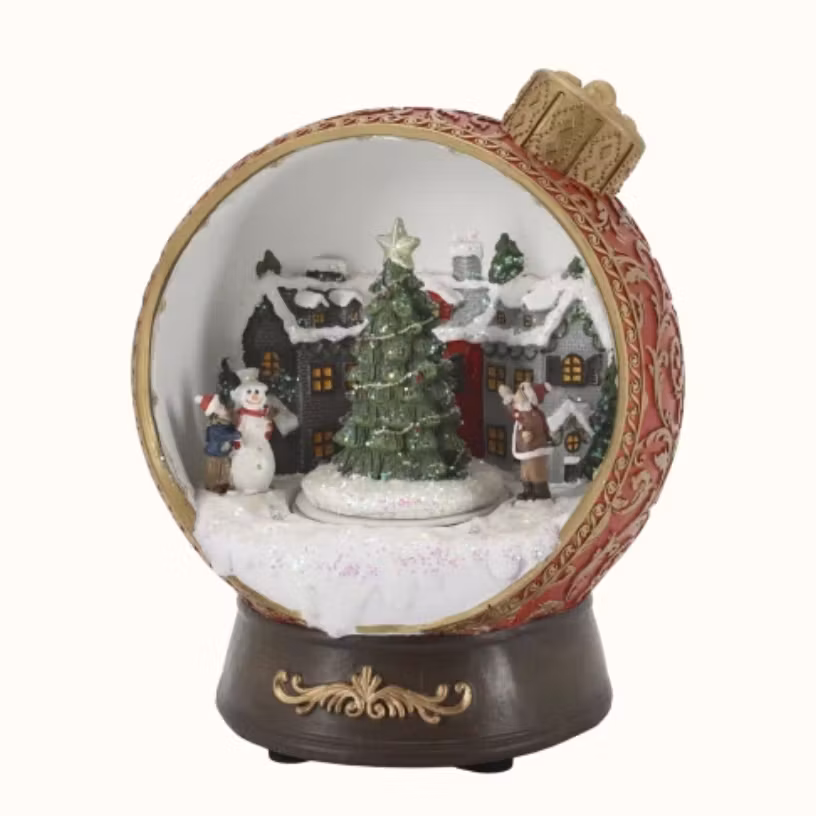 Noël Speldosa m. dekor og LED