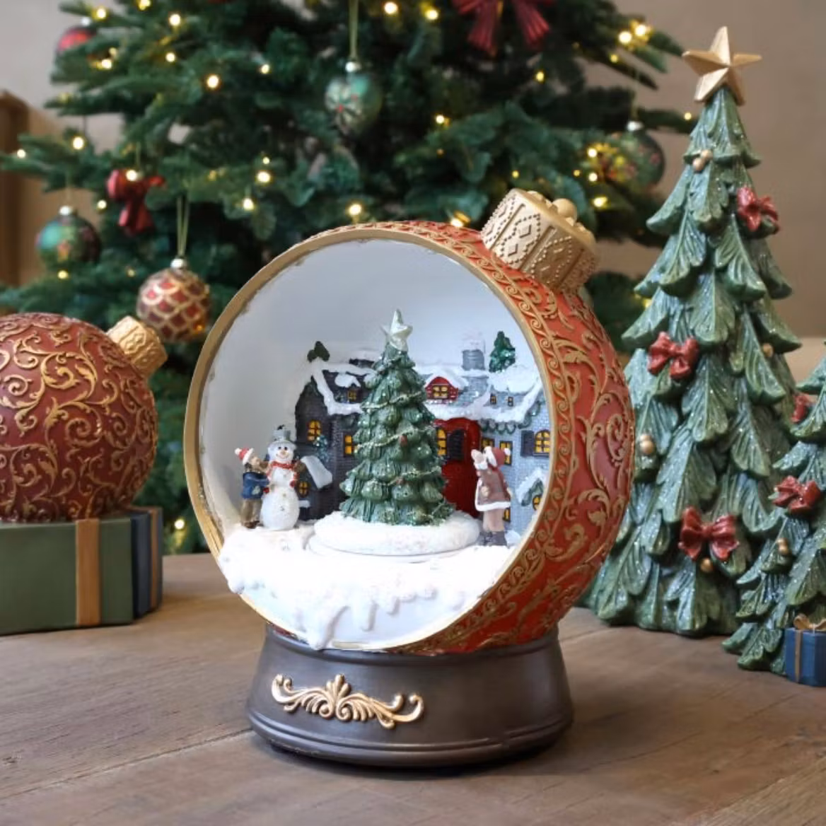Noël Speldosa m. dekor og LED
