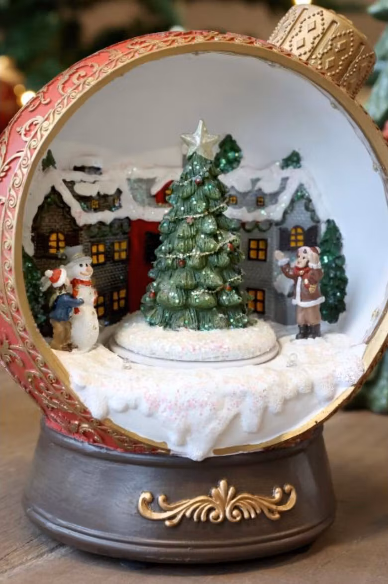 Noël Speldosa m. dekor og LED