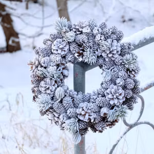 Fleur Krans m. kottar och rimfrost