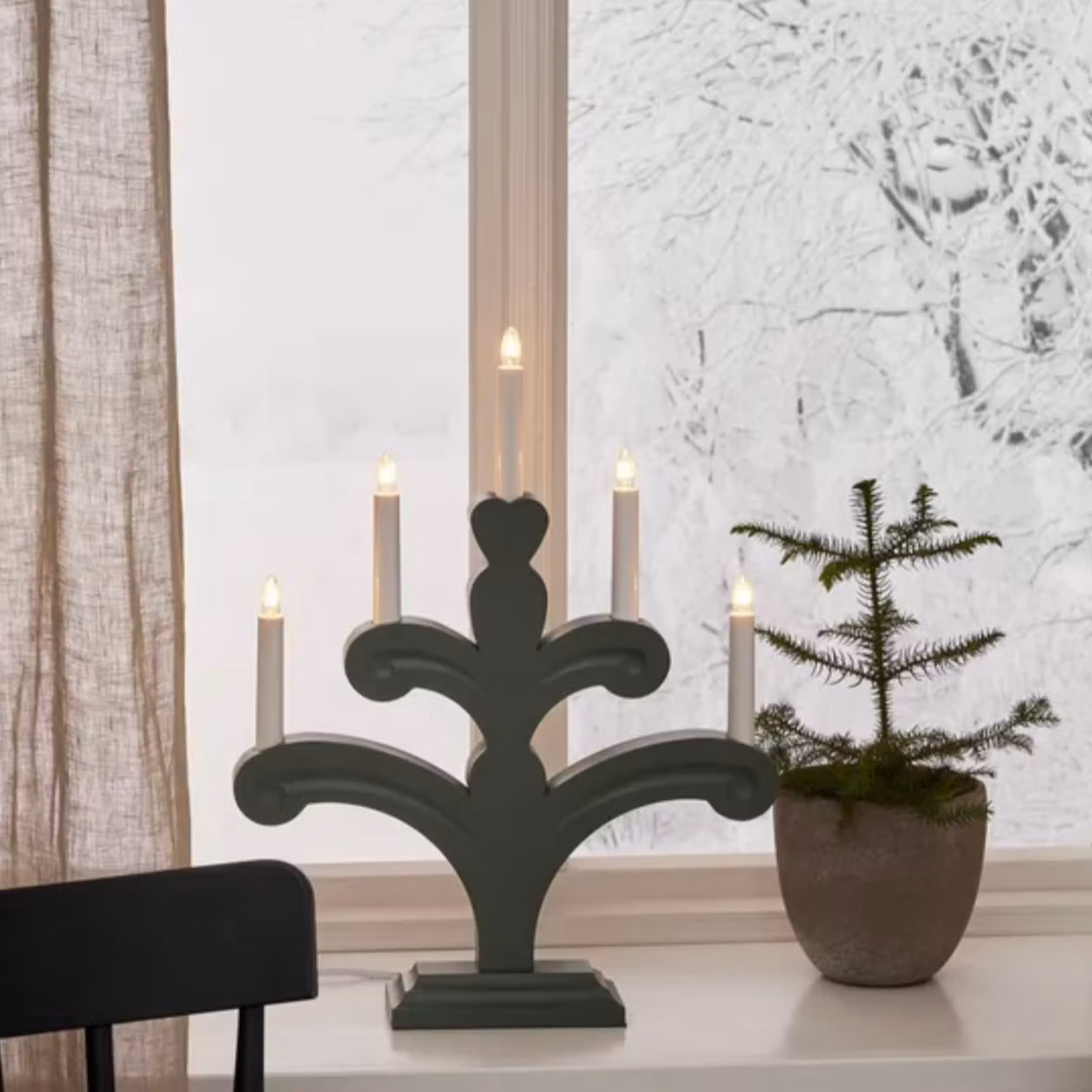Ljusstake Orsa Grön