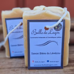 Levezou - kallrörd naturtvål med öl