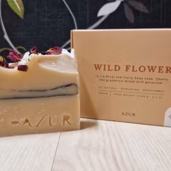 Wild Flower – kallrörd naturtvål med pelargon och grapefrukt