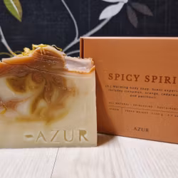 Spicy Spirit – kallrörd tvål med kanel, apelsin ,patchouli och cederträ