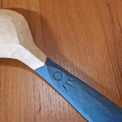 Träslev grön med karvsnitt