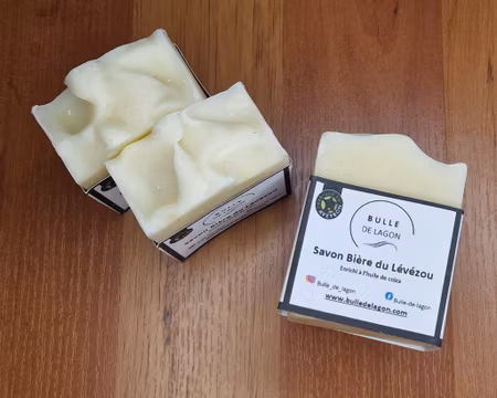 Levezou - kallrörd naturtvål med öl