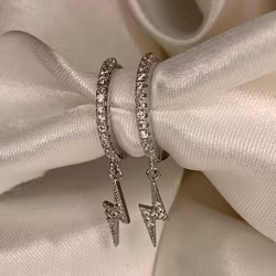 Flash glitter hoops