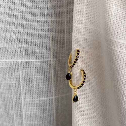 Black drop hoops