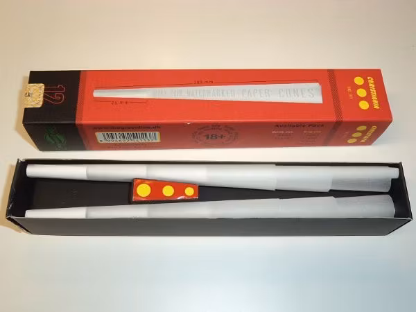 CONES: Färdigrullade koniska papper (2 x 12st) + tillbehör