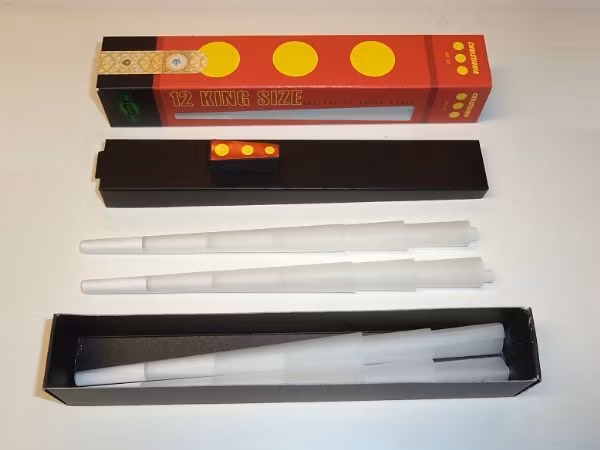 CONES: Färdigrullade koniska papper (2 x 12st) + tillbehör
