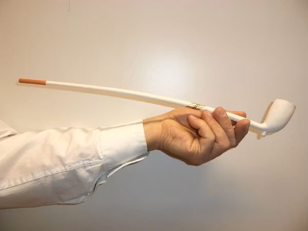 Lerpipa / Kritpipa Lång + tillbehör