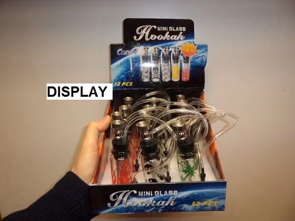 Glaspipa med slang + tillbehör