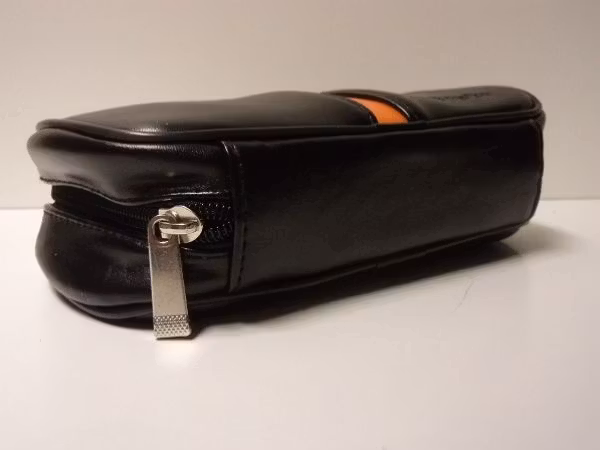 Pipväska / Pipfodral Orange Line (2 pipor)