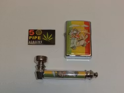 Metallpipa Set + Bensintändare