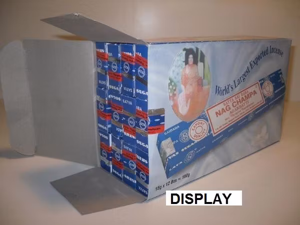 DISPLAY: Nag Champa Rökelse (12 paket)