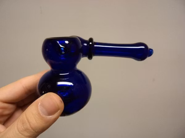 Glaspipa Biggy Blue + tillbehör