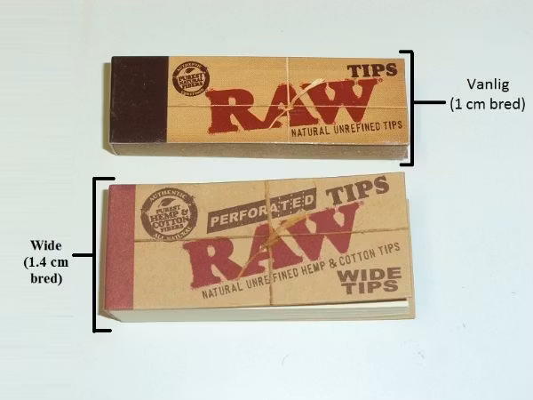 RAW Filtertips Wide (8 förpackningar)