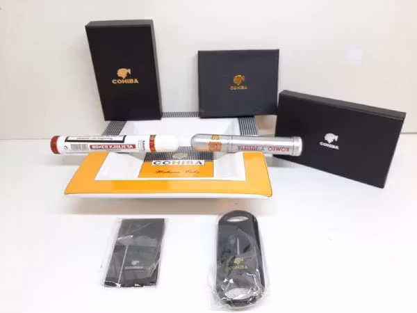 Cigarraskkopp / Askfat COHIBA + tillbehör