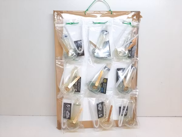 DISPLAY: Glaspipor (9 st)