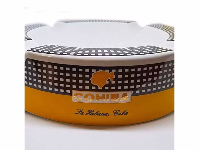 Cigarraskkopp / Askfat COHIBA + Tub COHIBA Aluminium