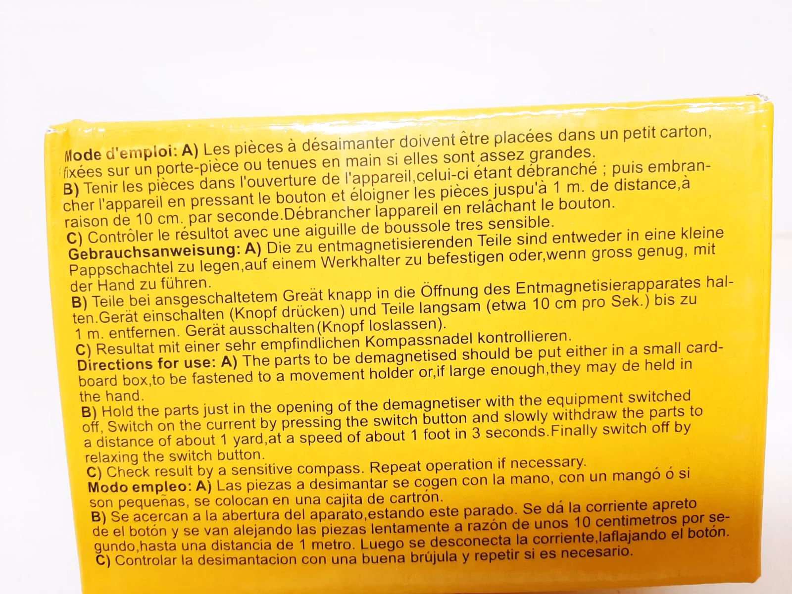Avmagnetiserare + Kompass