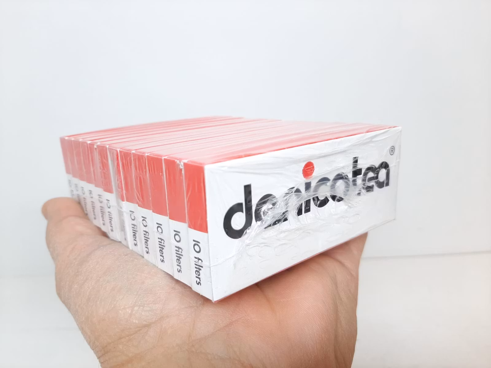 10 stycken DENICOTEA Filter (Cigarettmunstycke)