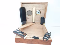 Cigarr humidor Sikarlan med tillbehör